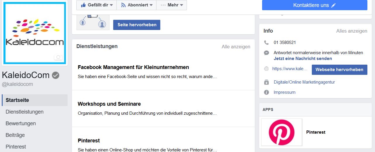 Individueller Tab für Facebook Seite
