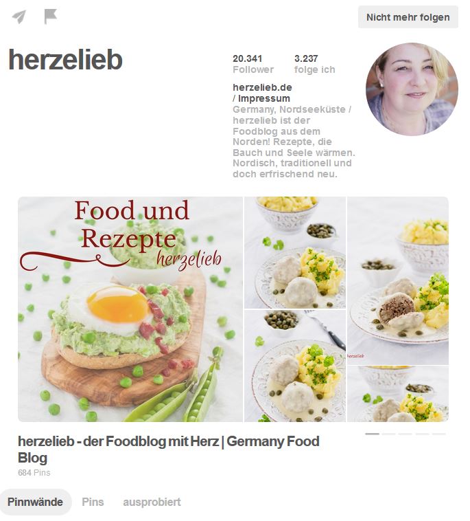 Pinterest Account Herzelieb