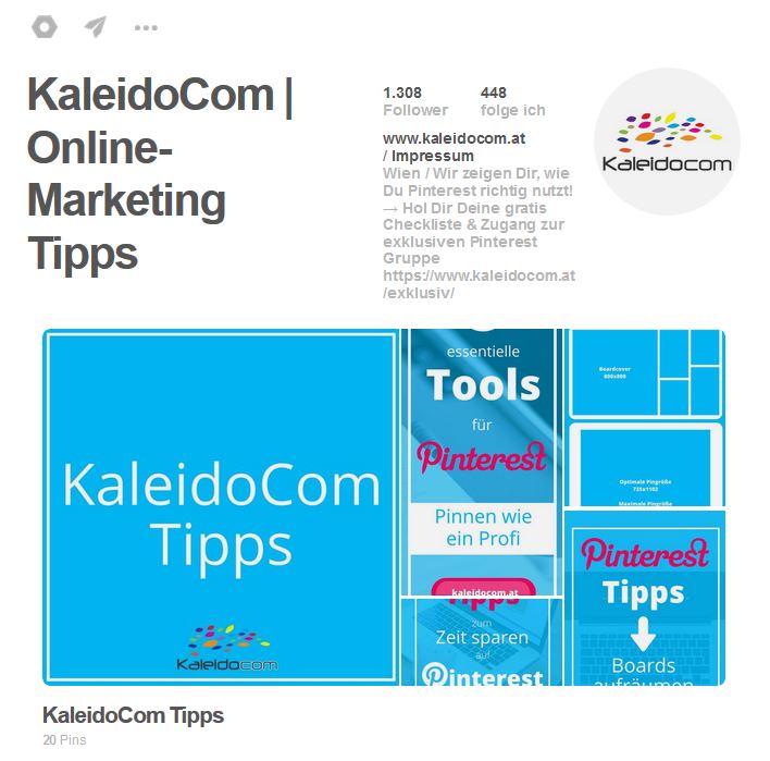 Pinterest Account Kaleidocom