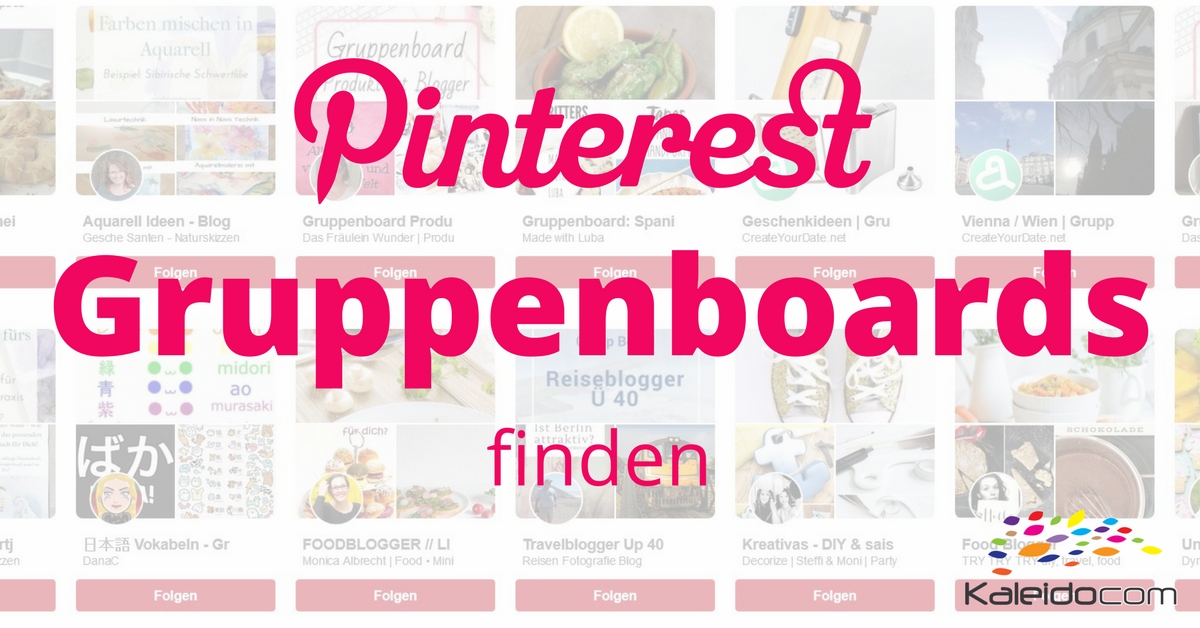 Gruppenboards finden
