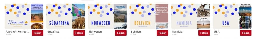 Ferngeweht Pinterest Account