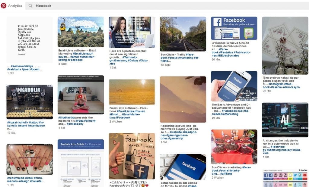 Suchergebnis auf Pinterest mit #Facebook