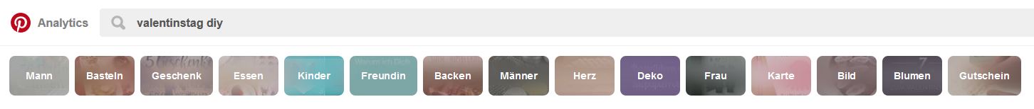 Suchabfrage Valentinstag