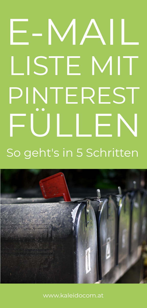 Pin E-Mail-Liste Mailbox