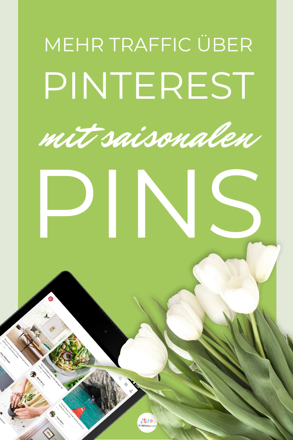Pin grüner Hintergrund Tablet Tulpen